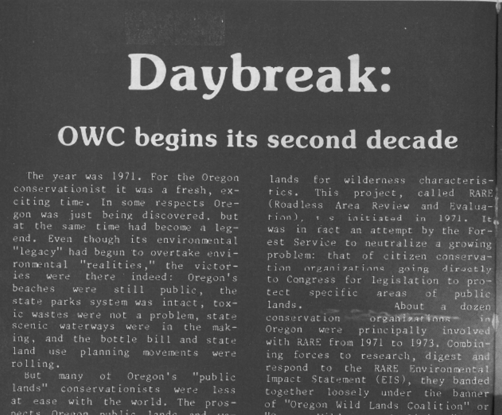 Daybreak OWC begins its second decade headline